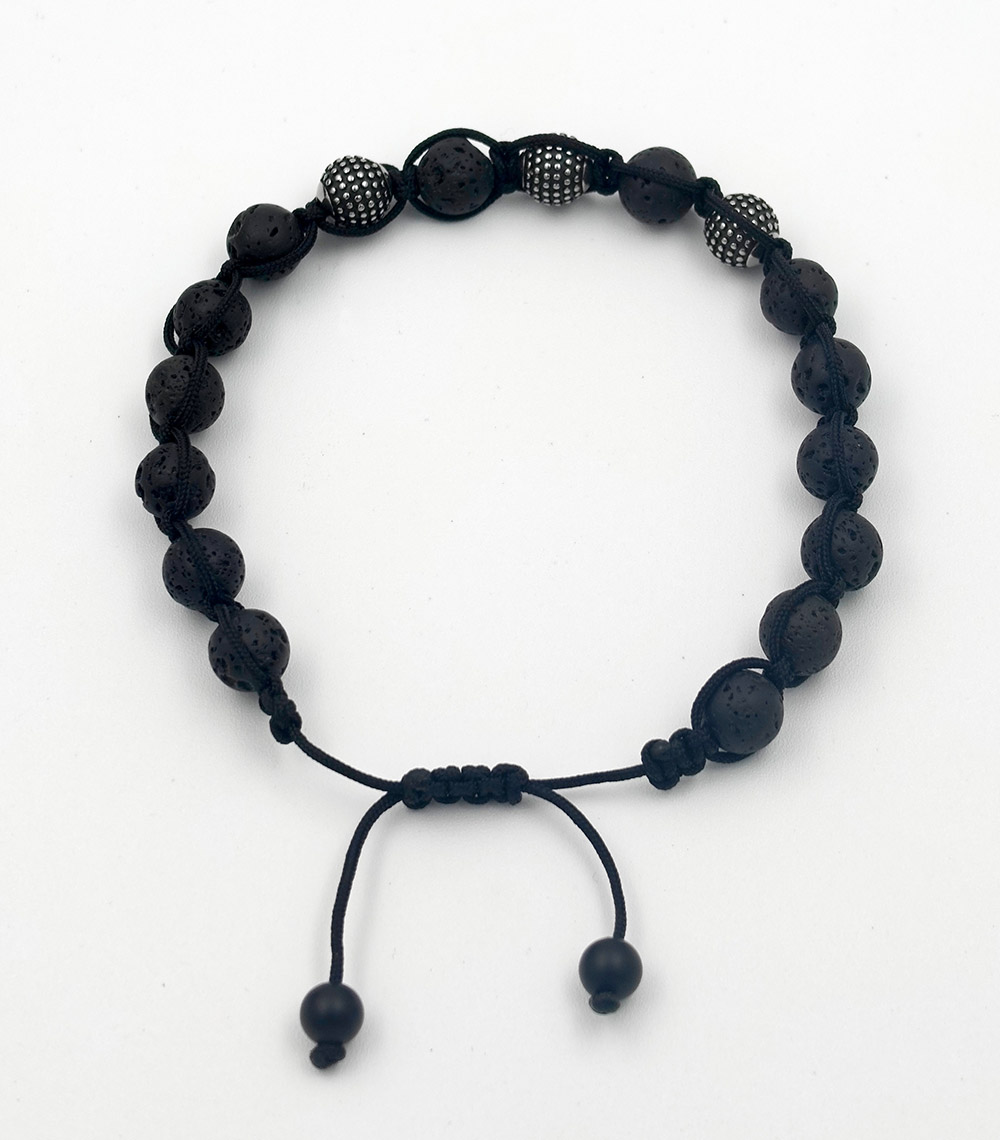 Midnight Beads Bracelet For Men - Image 2