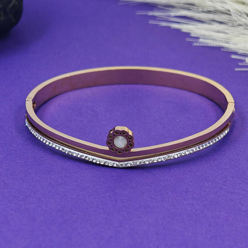 Floral Grace Rose Gold Bracelet