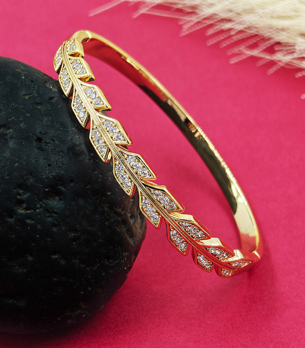 Golden Vine Stone Bracelet For Women - Image 7