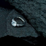 Stellar Stainless Steel Diamond Ring