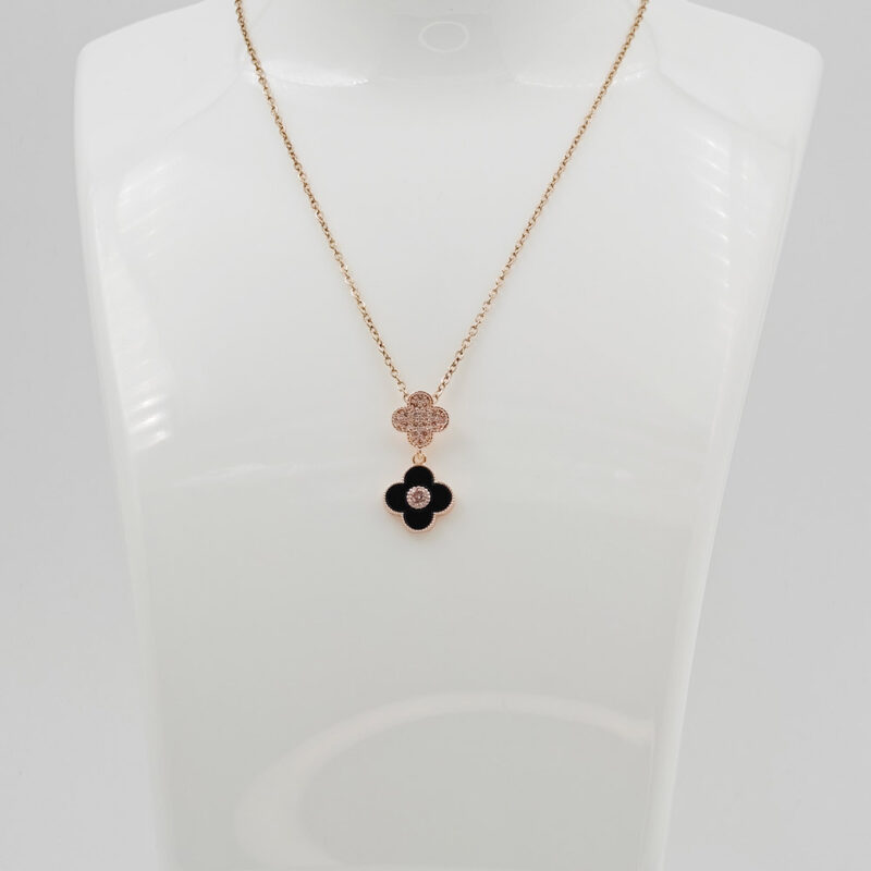 Golden Flora Rose Gold Chain Pendant