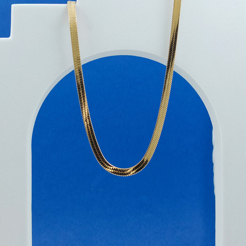 Gold Snake Chain Necklace For Women