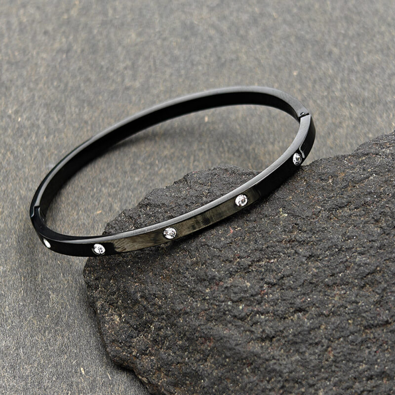 Stellar Night  Black Stone Bracelet